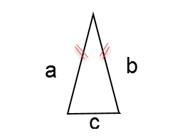 محيط المثلث متساوي الساقين