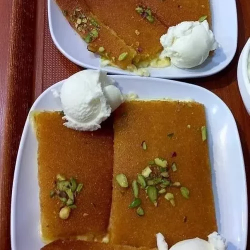 طريقة عمل الكنافة بالقشطة