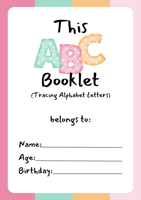 كراسة تتبع الحروف الإنجليزية My ABC