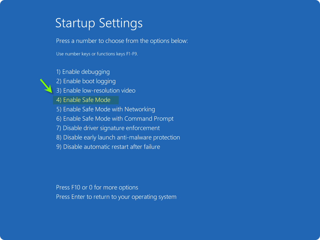 طريقة الدخول إلى الوضع الآمن (Safe Mode)