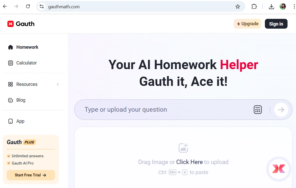 Gauth Math
