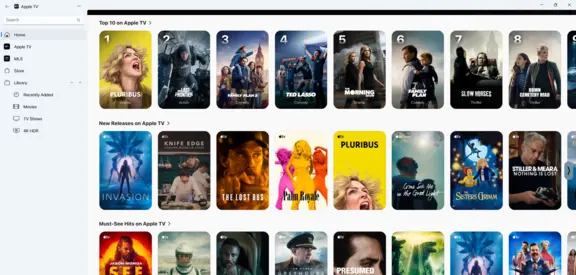 تطبيق Apple TV على الويندوز