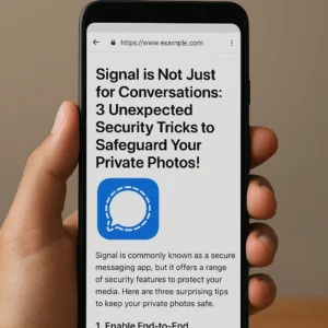 حماية الصور في تطبيق Signal - ثلاث حيل سرية