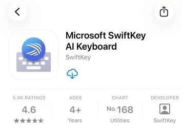 لوحة مفاتيح SwiftKey