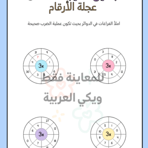 ورقة عمل جدول الضرب 3