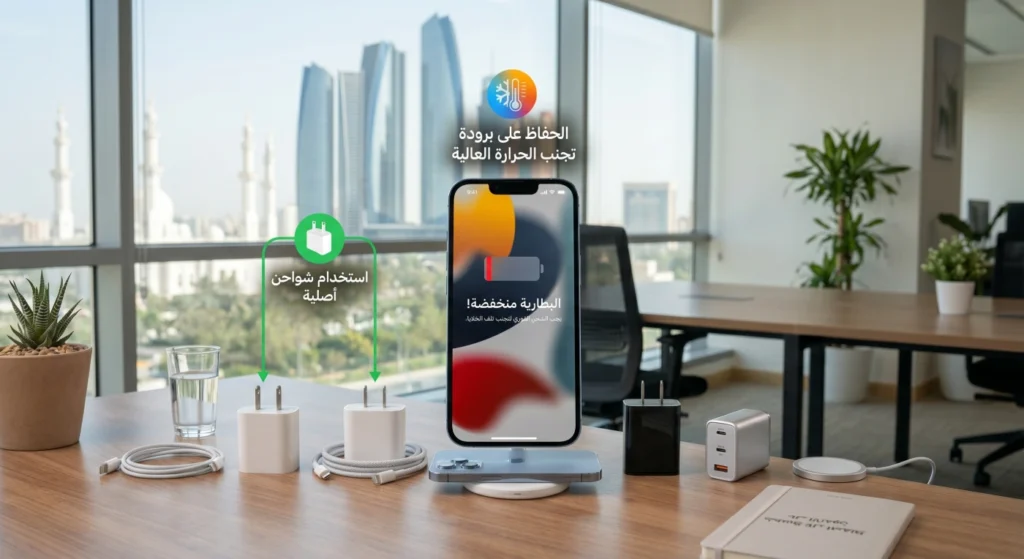 كيفية حماية بطارية الايفون والحفاظ على نسبتها 100% لأطول فترة