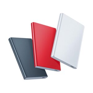 قرص صلب خارجي محمول 320G فضي، USB3.2 نوع C تخزين HDD متوافق مع الكمبيوتر المكتبي واللاب توب وماك واكس بوكس ون