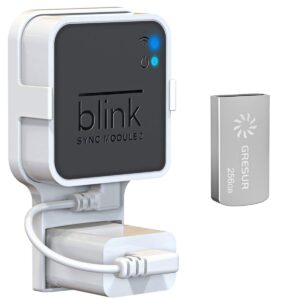 جريسور ذاكرة فلاش USB سعة 256GB لتخزين الفيديو المحلي مع وحدة مزامنة بلينك 2 (وحدة المزامنة الإضافية بلينك 2 غير متضمنة)