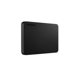 محرك أقراص صلبة خارجي محمول كانفيو بيسيكس سعة 2 تيرابايت يدعم USB 3.0 من توشيبا، موديل HDTB420XK3AA - لون أسود