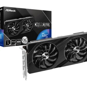 اسروك معالج انتل ARC A580 CL 8G GDDR6 256 بت تصميم مروحة مزدوجة 2000 ميجاهرتز 16 جيجابايت في الثانية 0 ديسيبل تبريد صامت م...