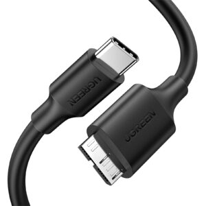كابل من يوجرين بطول 250 مليمتر نوع USB متوافق مع أقراص SSD الخارجية