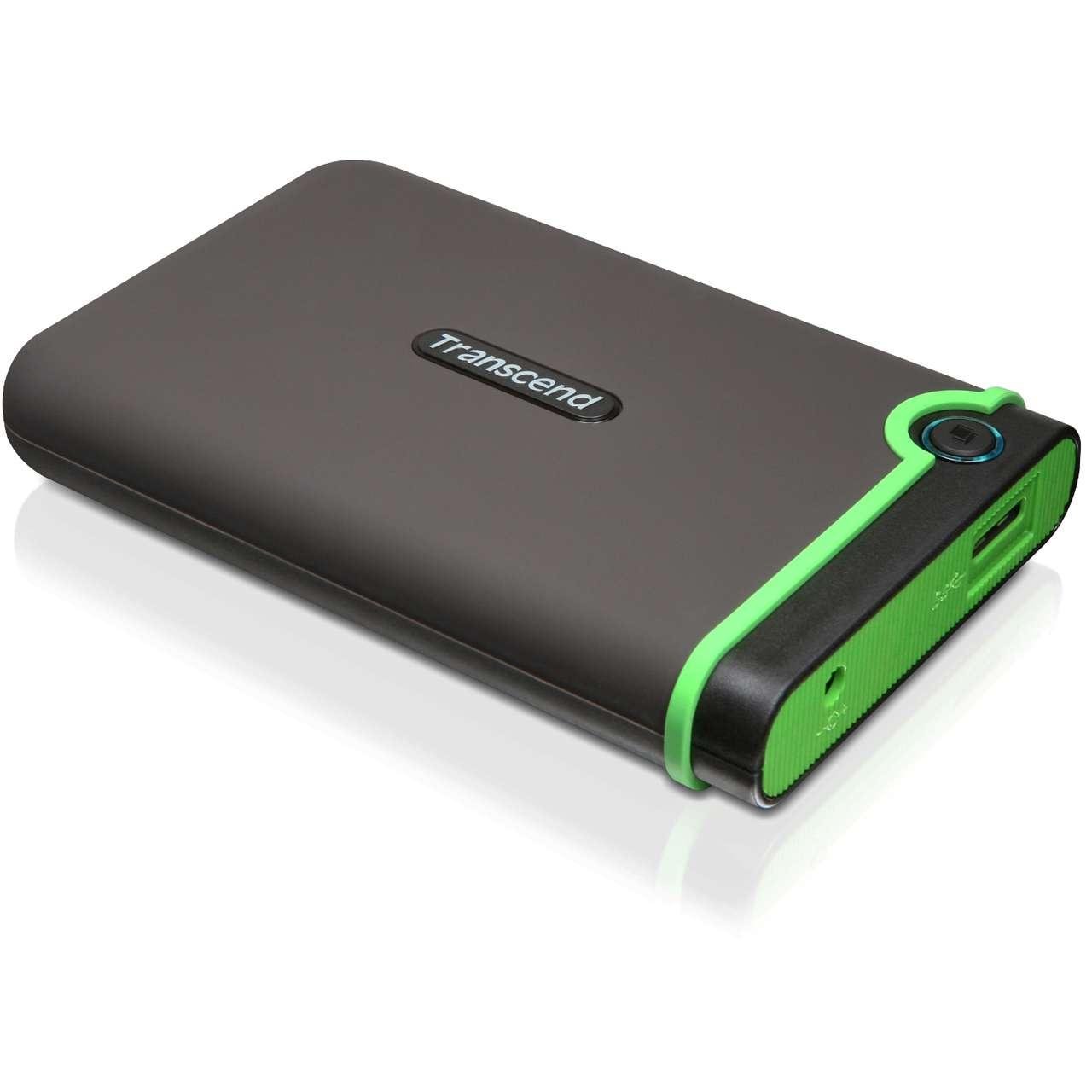 ترانسيند قرص صلب خارجي USB 3.0 سعة 2 تيرابايت - معايير السقوط العسكري TS2TSJ25M3