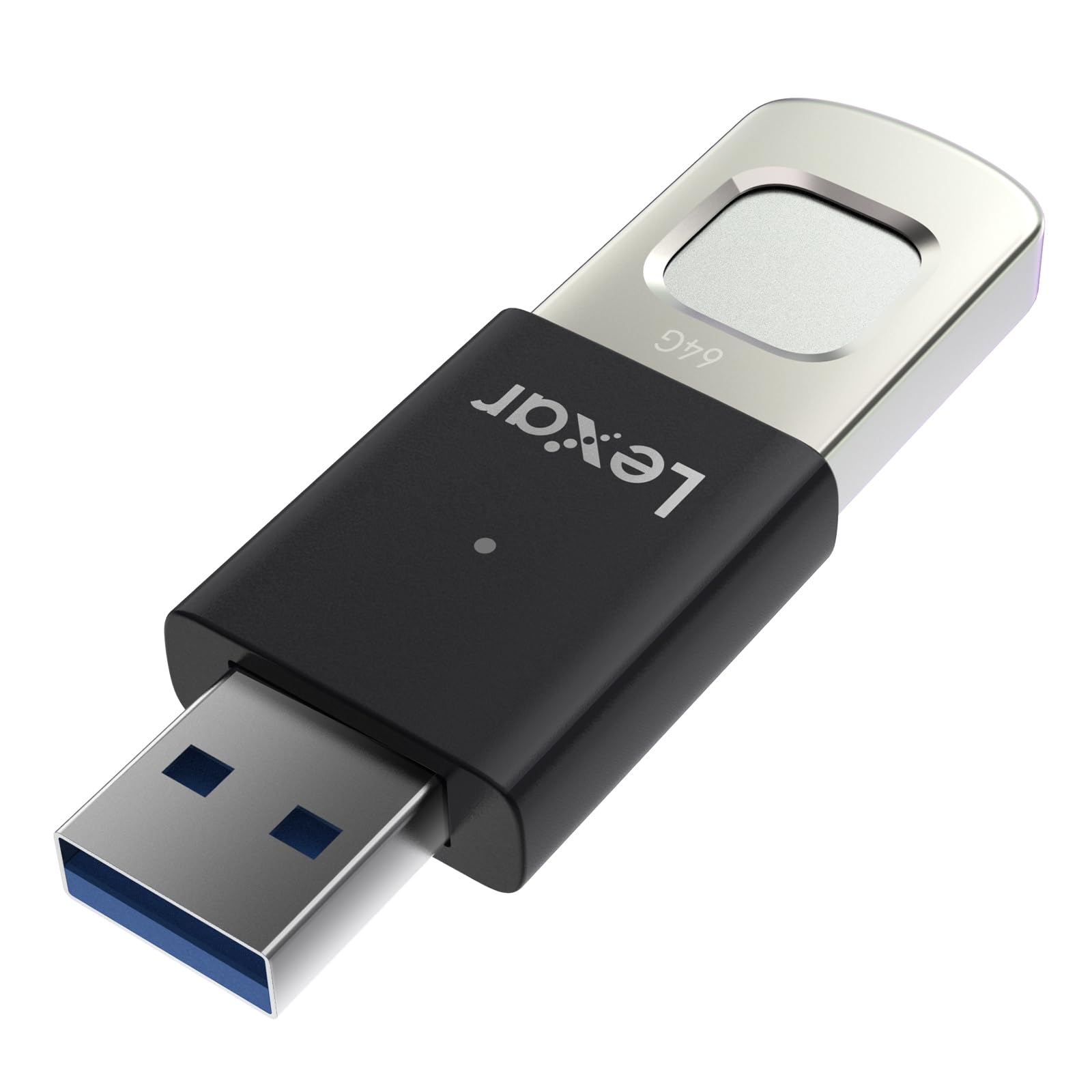 ليكسار ذاكرة فلاش F35 برو 128GB USB 3.0 ببصمة الاصبع من جمب درايف حتى 400 ميجابايت/ثانية للقراءة/300 ميجابايت/ثانية، عصا U...
