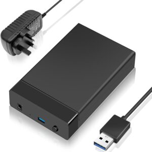 جويلينك حاوية قرص صلب خارجية 3.5 انش بمنفذ USB 3.0 لـ3.5 انش/2.5 انش ساتا HDD/HDD SSD، متوافق مع ويندوز سيجيت توشيبا سامسو...