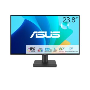 اسس شاشة 24 انش (23.8 انش قابلة للعرض) 1080P VA249HG للعناية بالعين - IPS، FHD 99% sRGB، بدون اطار، 120Hz، مزامنة تكيفية، ...