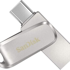 محرك مزدوج لوكس بذاكرة USB 3.1 نوع سي سعة 1 تيرابايت من سانديسك الترا بسرعة 150 ميجا/ثانية، الجيل الاول، سعة 1.0 TB