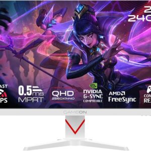 شاشة ألعاب اي بي اس سريعة 27 بوصة دوميناتور سيريز 2560x1440، كسر سرعة معالج 240 هرتز، 0.5 مللي ثانية، فري سينك وجي سينك ات...