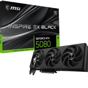 MSI جيفورس RTX 5080 16G انسباير 3X OC اسود