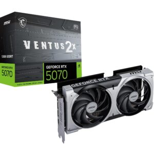 بطاقة رسومات MSI GeForce RTX 5070 12 جيجابايت VENTUS 2X OC