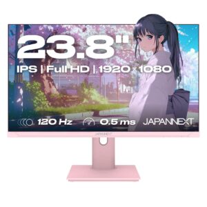 شاشة العاب 23.8 انش IPS FHD (1920x1080) 120Hz 0.5 مللي ثانية من جابانكست | ضبط الارتفاع والامالة (HSP) مكبرات صوت مدمجة جي...