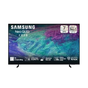 تلفزيون نيو QLED 4K ميني LED بمعالج NQ4 AI الجيل الثاني QN1EF مع ترقية لدقة 4K بالذكاء الاصطناعي و144Hz مقاس 75 بوصة مناسب...