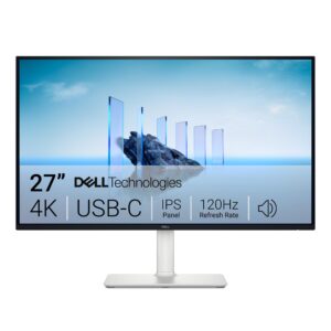 ديل شاشة 27 بلس USB-C S2725QC، 4K UHD (3840x2160)، 120Hz، IPS، 4 مللي ثانية، AMD فري سينك بريميوم، 99% sRGB، ضبط الارتفاع،...