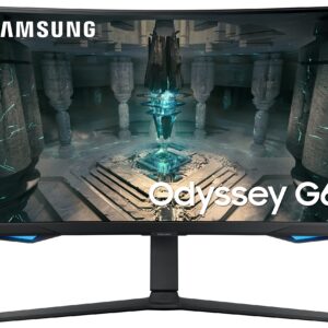 شاشة العاب ذكية منحنية اوديسي G6 LS32BG650EUXXU مقاس 32 انش من سامسونج - QHD 2560x1440، 240Hz، 1 مللي لكل ثانية، مكبرات صو...