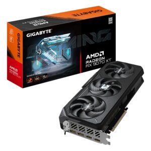 بطاقة رسومات راديون RX 9070 XT للألعاب او سي 16G - 16 جيجابايت GDDR6 و256 بت ومنفذ PCI-E 5.0 ساعة كور 3060 ميجاهرتز و2 × م...
