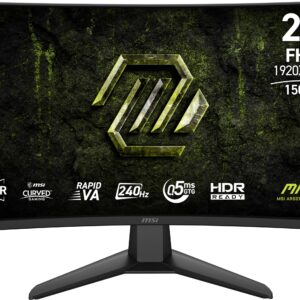 MSI شاشة العاب 274CF X24 من ماج 27 انش 1920 × 1080 (FHD)، 240 هرتز، AMD ادابتيف سينك، HDR جاهز، HDMI، منفذ VGA، حامل فيسا ...