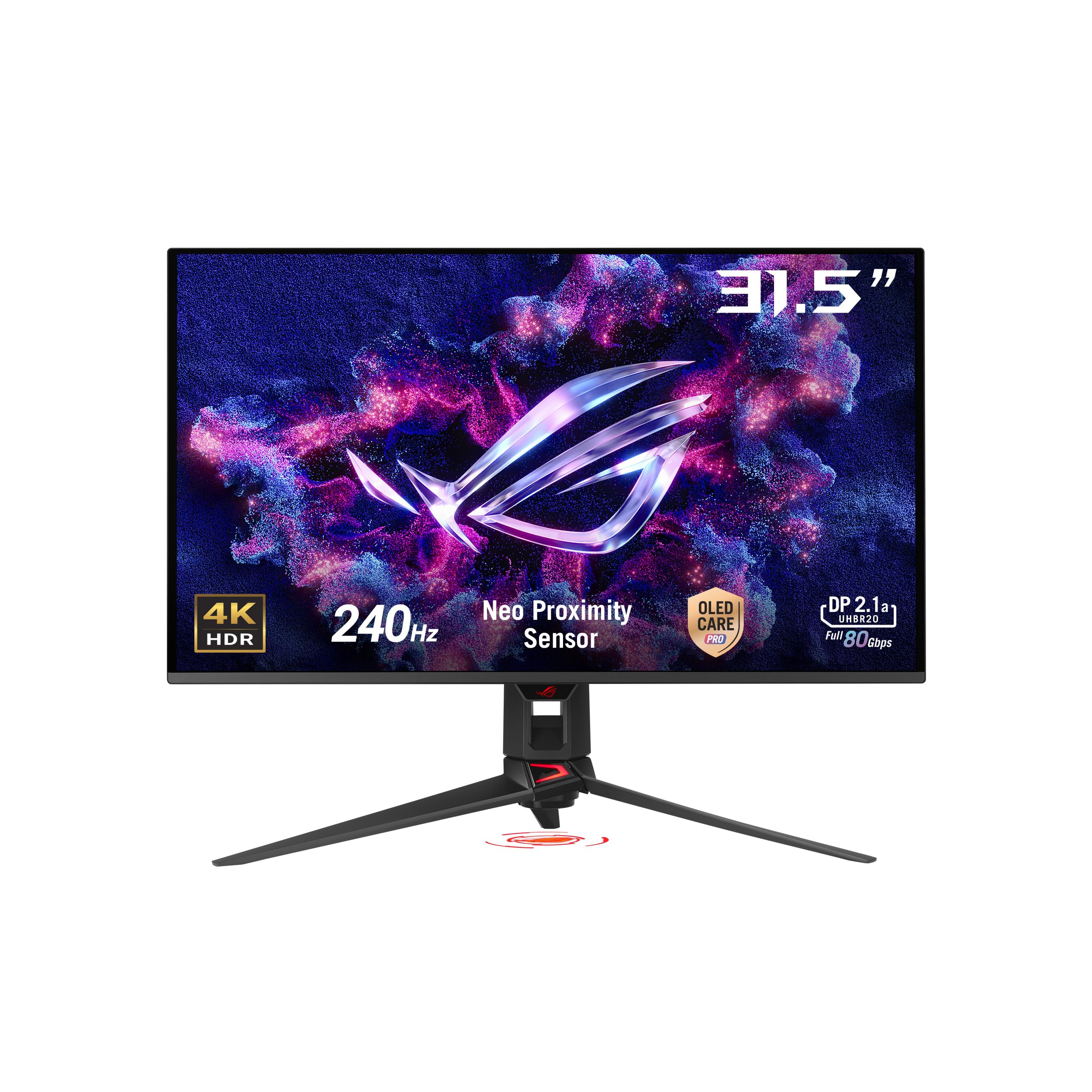 اسس شاشة العاب روج سويفت 32 انش 4K OLED (PG32UCDMR) - 4K (3840 × 2160)، QD-OLED، 240Hz، 0.03 مللي ثانية، متوافقة مع جي سين...