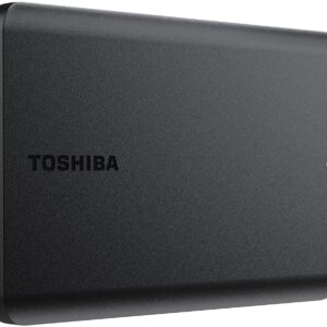 توشيبا قرص صلب خارجي محمول سعة 2 تيرابايت بمنفذ USB 3.0 من كانفيو بيسيكس، اسود - HDTB520XK3AA