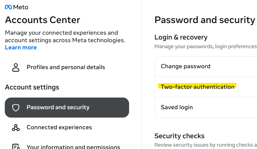 Two-Factor Authentication on Instagram