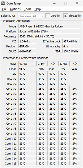 برنامج core temp لمراقبة حرارة المعالج