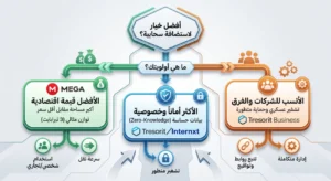 مقارنة بين خدمات التخزين السحابي للملفات