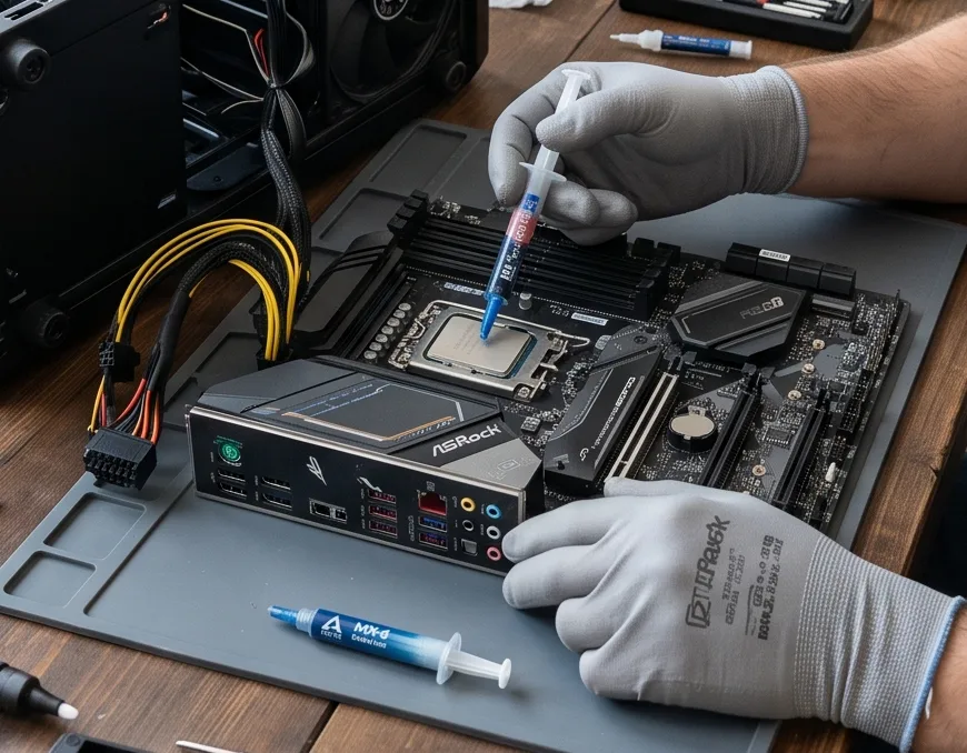 استبدال المعجون الحراري Thermal Paste