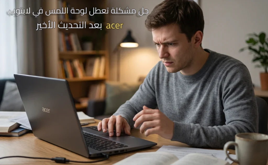 حل مشكلة تعطل لوحة اللمس لاب توب Acer بعد التحديث الأخير