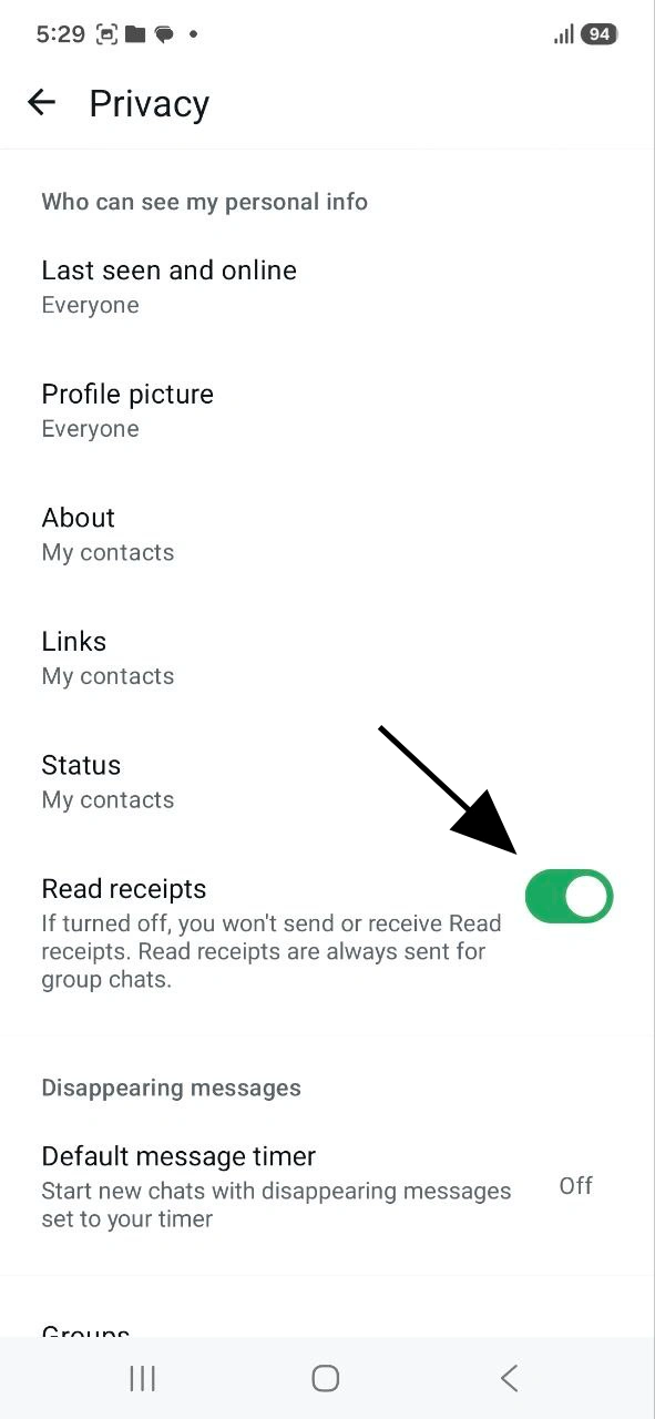 طريقة جعل رسائل الواتس صح واحد